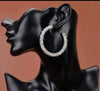 Rhinestone Hoop Earrings