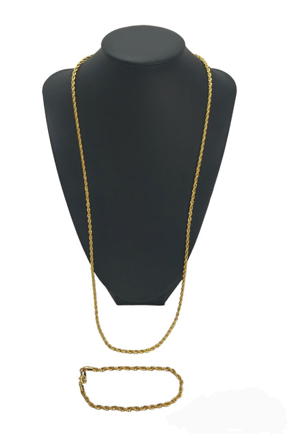 Gold Necklace and Bracelet (18k)