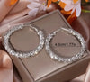 Rhinestone Hoop Earrings