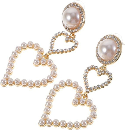 Dangling Heart Earrings